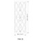 Z-Lite Harden Wall Sconce, 3-Light, 8 In.W x 4.5 In.L x 22.5 In.H, Matte Black/White 1948-3S-MB - alternate 5